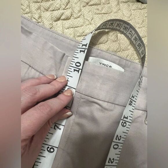 Vince Low-Rise Washed Cotton Crop Pant size 8 Lunar Dust gray - Picture 14 of 14